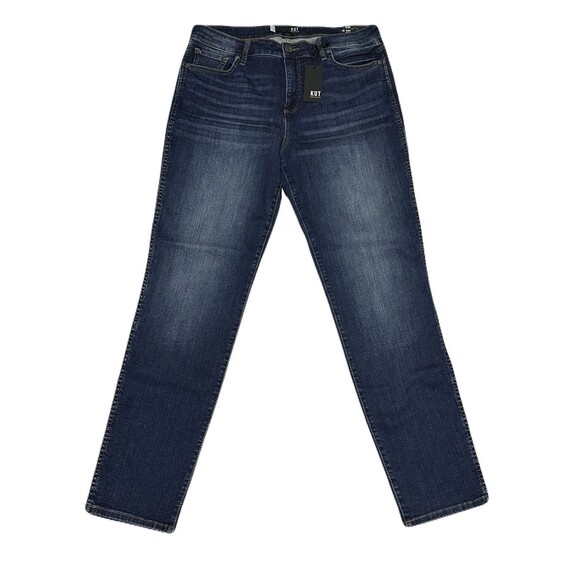 NEW Kut Womens Size 14 Diana Fab Ab High Rise Relaxed Fit Skinny Jean Dark Wash - Picture 3 of 8